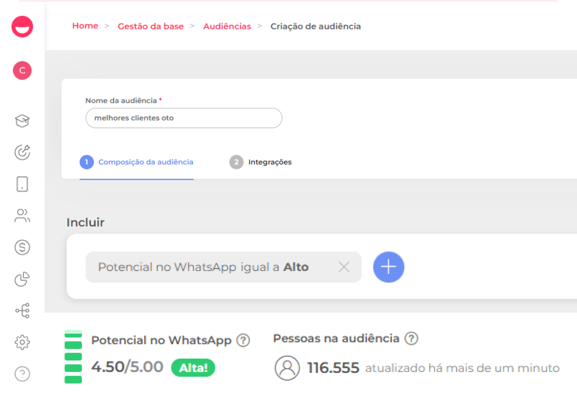 Potencial no WhatsApp